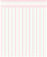 Dollhouse Miniature 1/4" Scale Wallpaper: Oxford Stripe, Rose